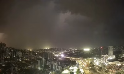 Belo Horizonte: Calor de quase 30ºC dá lugar a chuva torrencial e alerta da Defesa Civil