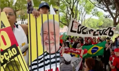 Protestos e Apoio Marcam Chegada de Lula a Lisboa