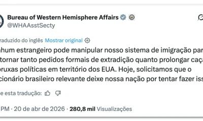 Lula parabeniza diretor da PF por retaliação a EUA após expulsão de delegado brasileiro