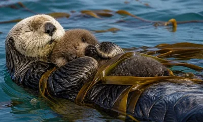 Por que lontras marinhas dormem de mãos dadas no mar? Estratégia de sobrevivência explica o comportamento viral