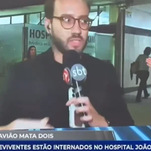 Repórter da TV Alterosa é agredido em BH durante cobertura de queda de avião com três mortos