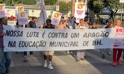 Professores da rede municipal de BH mantêm greve por tempo indeterminado e criticam gestão de Álvaro Gaudêncio