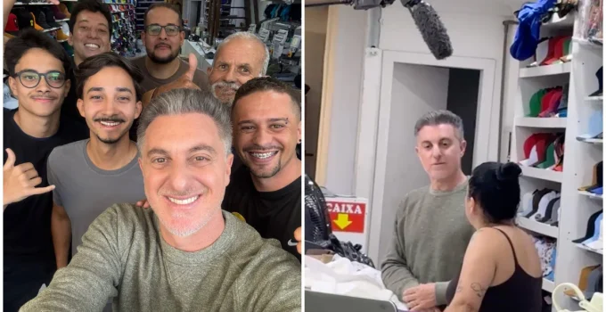 Luciano Huck grava programa no Barro Preto e surpreende moradora em BH para ajudar em reforma de casa