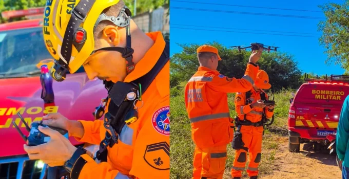 Drone Ajuda a Localizar Homem Desaparecido Há 5 Dias em Área de Mata no Norte de Minas