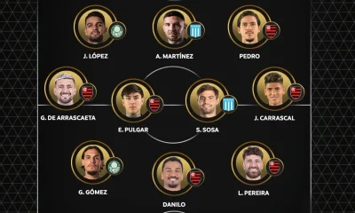 Dominância Rubro-Negra: Sete Jogadores do Flamengo Lideram Seleção da Libertadores 2025; Palmeiras e Racing Completam Time Ideal