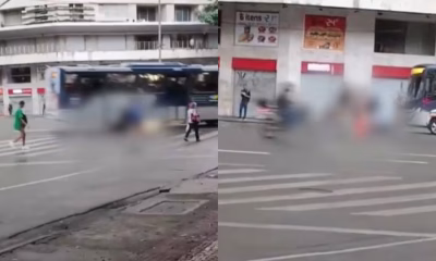 Motorista de aplicativo morre atropelado por ônibus ao buscar celular caído na Avenida Afonso Pena, em BH