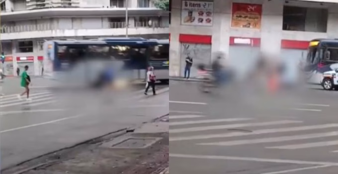 Motorista de aplicativo morre atropelado por ônibus ao buscar celular caído na Avenida Afonso Pena, em BH