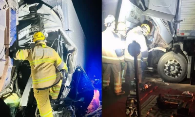 Batida entre carretas mata motorista na BR-040 em Sete Lagoas, Região Central de Minas