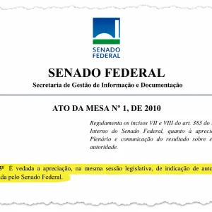Regimento do Senado impede nova análise de Jorge Messias para o STF em 2026