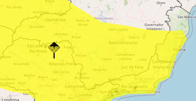 Alerta de Tempestade: Inmet Emite Aviso de Perigo Potencial para Belo Horizonte e Mais 595 Cidades de Minas Gerais