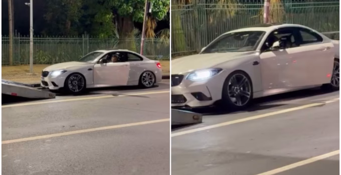 Jovem é preso após manobras perigosas com BMW de R$ 400 mil em frente a blitz da PM em BH