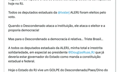Sóstenes Cavalcante critica Lula e defende Alerj após fala sobre milicianos