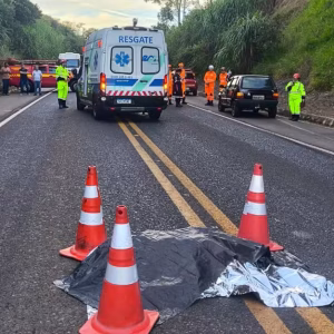 Tragédia na BR-265: Homem morre atropelado próximo a Santana da Vargem, MG