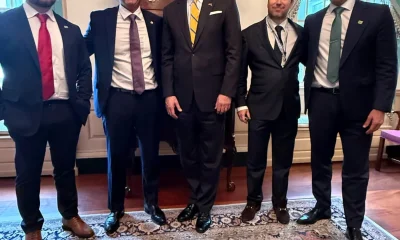Flávio Bolsonaro se reúne com secretários de Estado dos EUA em Washington e discute cooperação e segurança