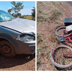 Ciclista de 61 anos morre em grave acidente na MG-181, em Urucuia, no Noroeste de Minas