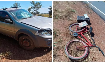 Ciclista de 61 anos morre em grave acidente na MG-181, em Urucuia, no Noroeste de Minas