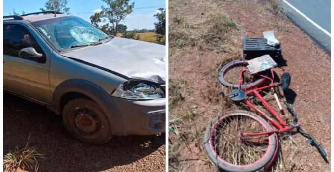 Ciclista de 61 anos morre em grave acidente na MG-181, em Urucuia, no Noroeste de Minas