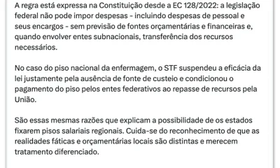Gilmar Mendes: Congresso não pode criar despesas para estados e municípios sem fonte de custeio