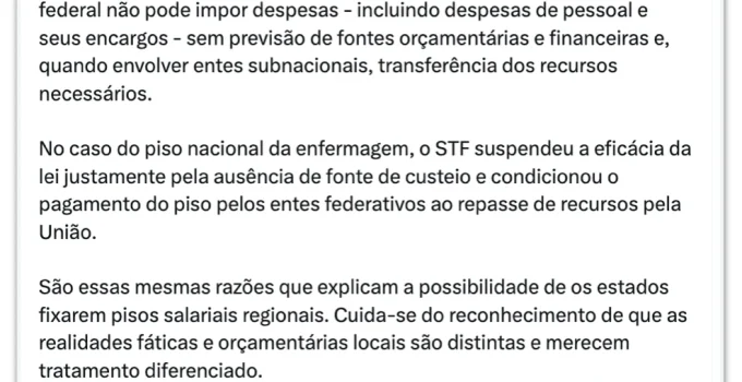 Gilmar Mendes: Congresso não pode criar despesas para estados e municípios sem fonte de custeio