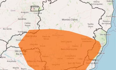 Alerta Laranja de Tempestade: Inmet Emite Aviso para 87 Cidades do Leste de Minas Gerais com Risco de Granizo e Ventos Fortes