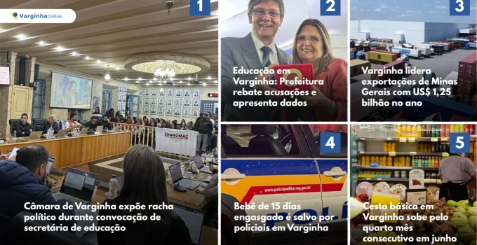 Varginha: Racha na Câmara, Recorde em Exportações e Tragédias Marcam a Semana