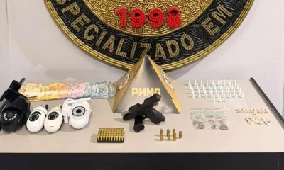 Perseguição em Contagem: Traficantes presos com arma, drogas e carro clonado em operação da PM na Grande BH
