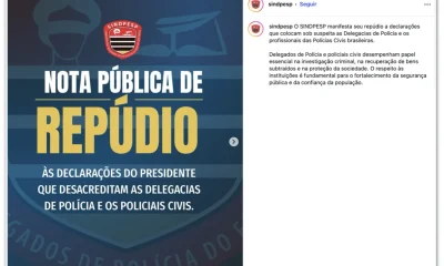 Associações policiais rebatem Lula e defendem delegacias após declaração sobre "medo" em devolução de celulares