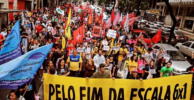 Minas Gerais: Atos em Cidades Estratégicas Pressionam Senado por Fim da Escala 6x1 e Redução da Jornada Sem Perda Salarial