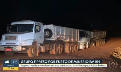 Quadrilha é presa furtando peças de mineradora desativada em Belo Horizonte