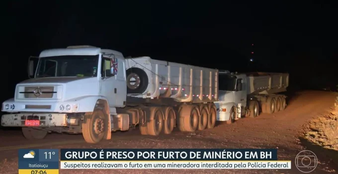 Quadrilha é presa furtando peças de mineradora desativada em Belo Horizonte