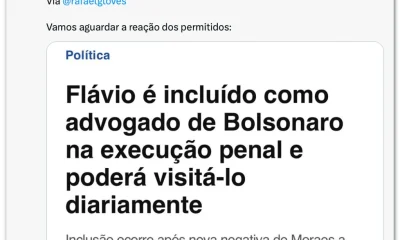 Aliados de Flávio Bolsonaro criticam Moraes e comparam decisão à prisão de Lula