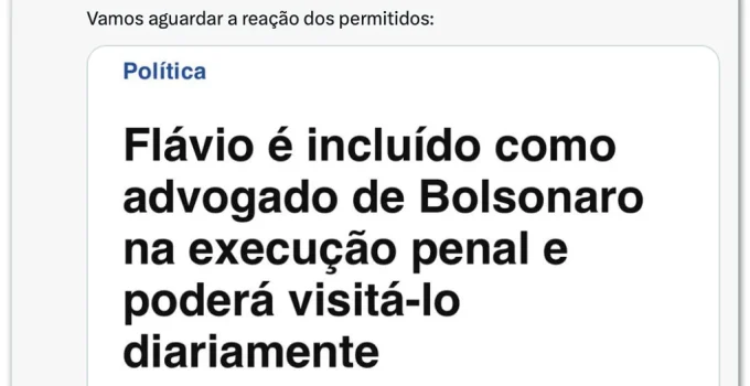 Aliados de Flávio Bolsonaro criticam Moraes e comparam decisão à prisão de Lula