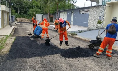 Manaus Avança na Recuperação Asfáltica da Rua Minas Gerais, Beneficiando o Tráfego no Bairro Flores