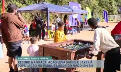 RECORD na Praça atrai centenas ao Parque Lagoa do Nado em Belo Horizonte com lazer e saúde para famílias