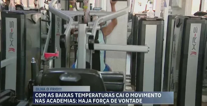 Frio em BH: Academias Sentem Queda no Movimento com Temperaturas Baixas na Capital