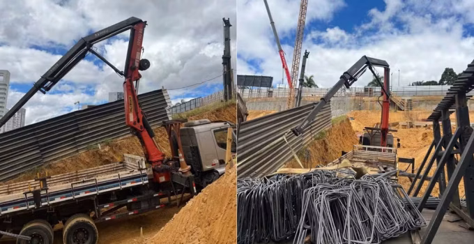 Tragédia em Obra na Grande BH: Trabalhador de 62 anos morre esmagado por vergalhões após quebra de caminhão munck em Nova Lima