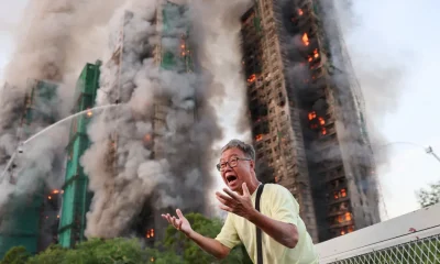A Foto que Chocou o Mundo: A Dor de um Idoso em Meio ao Pior Incêndio de Hong Kong em 75 Anos