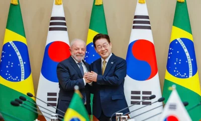 Lula recebe presidente da Coreia do Sul em Brasília para declaração conjunta e assinatura de acordos