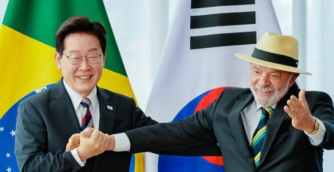 Lula e presidente da Coreia do Sul firmam acordos em tecnologia, defesa e educação
