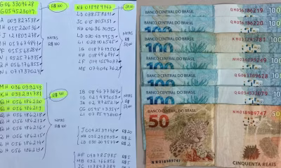 Diarista é presa em Patos de Minas após patrão anotar números de série e flagrar furto de dinheiro