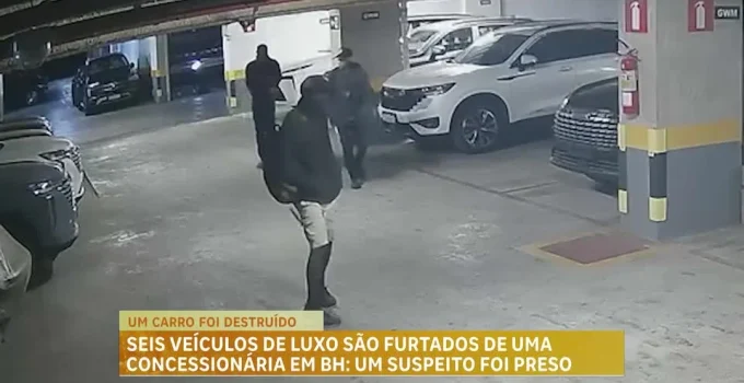 Quadrilha de Luxo: Seis Veículos de Alto Padrão São Furtados de Concessionária em BH; Um Suspeito é Preso em Flagrante