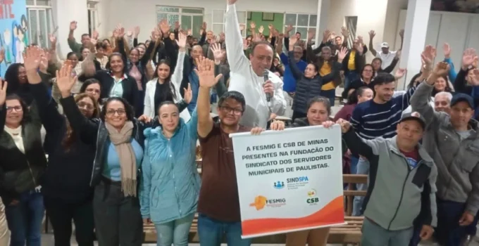Servidores de Paulistas (MG) se unem e fundam sindicato para fortalecer direitos da categoria