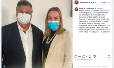 Lobista investigada no STF celebra indicação de Flávio Dino para o tribunal