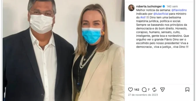 Lobista investigada no STF celebra indicação de Flávio Dino para o tribunal