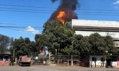 Incêndio de Grandes Proporções Atinge Siderúrgica da Aperam em Timóteo e Deixa Mulher Ferida