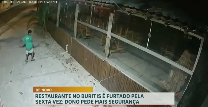 Sexta Invasão em Restaurante no Buritis: Comerciante Pede Mais Segurança Após Nova Tentativa de Roubo