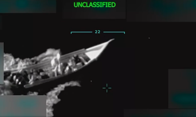 Almirante dos EUA revela que barco atacado no Caribe se dirigia a embarcação maior com destino ao Suriname