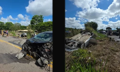 Grávida em carro capotado: mulher é socorrida após grave colisão na MG-431 em Pará de Minas