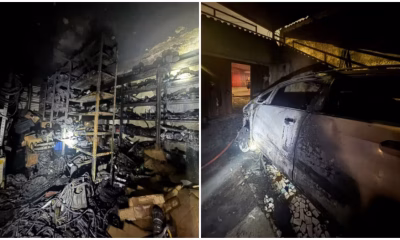 Incêndio destrói oficina e dois carros em casa no bairro Glória, Região Noroeste de BH