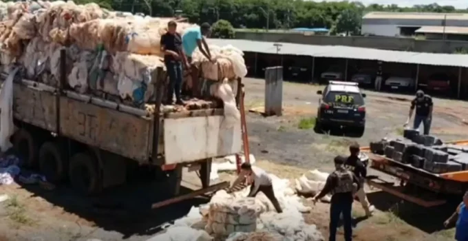 Mega apreensão de maconha na BR-262: Polícia Rodoviária Federal flagra 1,3 tonelada da droga em Bom Despacho